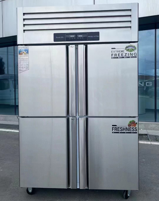 220V-240V/50HZ(60HZ) Roestvrij staal Verticale verticale vriezer koelkast voor de keuken