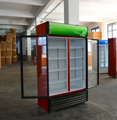 Gepersonaliseerd logo Acceptabel 2 deuren winkel Dranken Drankkoeler voor koude dranken