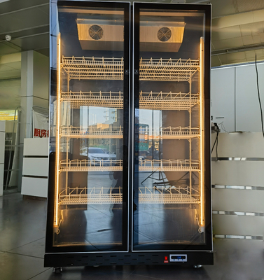 Op maat gemaakte dubbele deur vriezer in lichtpaars