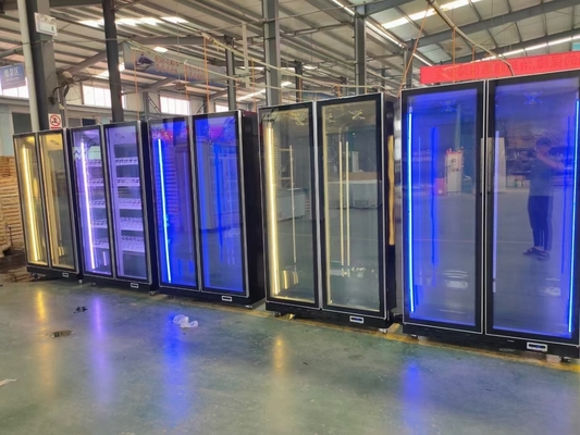 Gewicht KG 95-160kg Glas wijn display koeler met dubbele deuren en luchtkoeling