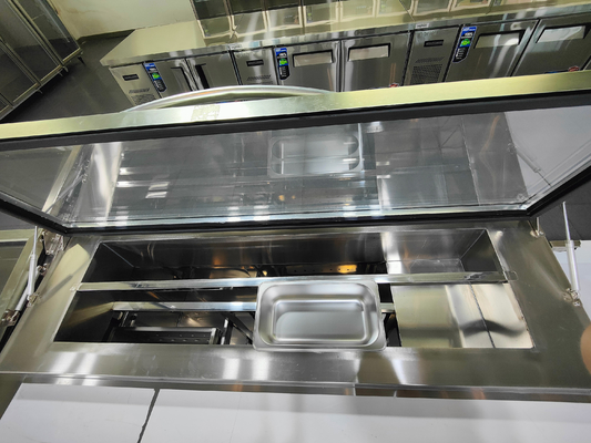 Gepersonaliseerde afmetingen Vier-laaier Pizza Prep Table koelkast voor catering