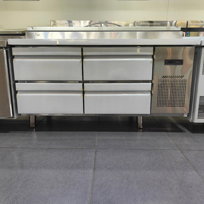 Gepersonaliseerde afmetingen Vier-laaier Pizza Prep Table koelkast voor catering