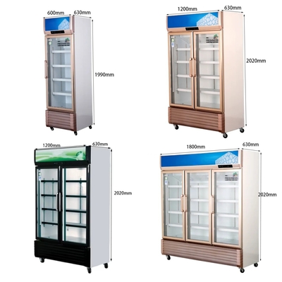 110V/60HZ Spanning Commerciële verkoelde dranken Display Case met R290a koelmiddel