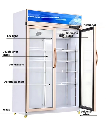 110V/60HZ Spanning Commerciële verkoelde dranken Display Case met R290a koelmiddel