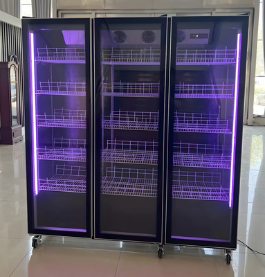Ventilator koelsysteem Commercieel schermkoeler met LED-verlichting en anti-mist glazen deur
