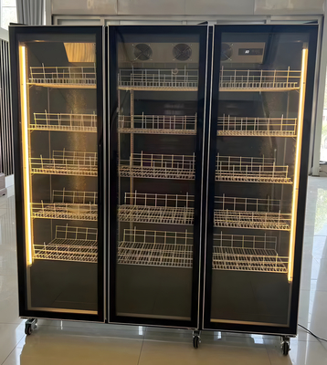 Ventilator koelsysteem Commercieel schermkoeler met LED-verlichting en anti-mist glazen deur