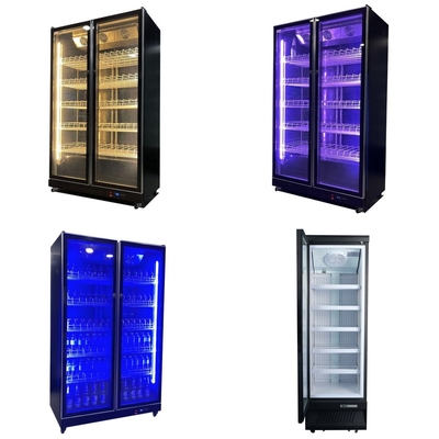 Ventilator koelsysteem Commercieel schermkoeler met LED-verlichting en anti-mist glazen deur