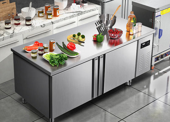 Roestvrij staal Multiclimate Under-Counter koelkast Werkbank Chiller 304 koelkast