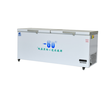 960-2600 mm lengte Ultra-lage temperatuur vriezer voor zeevruchten -45 -60 graden Celsius
