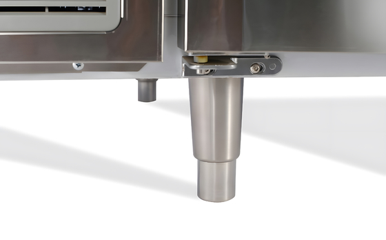 Roestvrij staal glazen deur werkbank koelkast voor het koelen 1200-1800 * 600-800 * 800mm