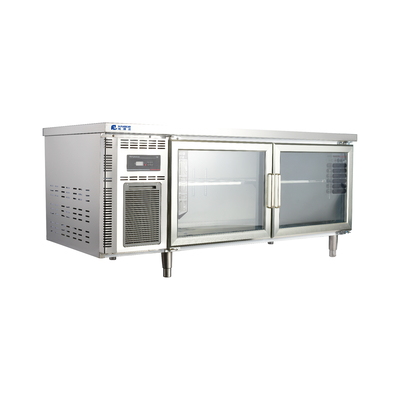 Gevriesde werktafel, aangepast onder de toonbank, koelkast met koelmiddel R600a/R290a