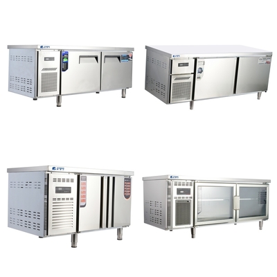 110V/60HZ 2-deurs koelmachine van roestvrij staal voor koelinstallaties in commerciële keukens